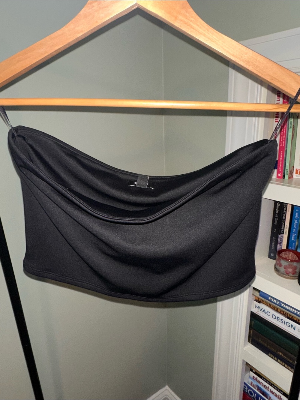 Express Black Body Contour Compression Tube Top - Picture 2 of 4